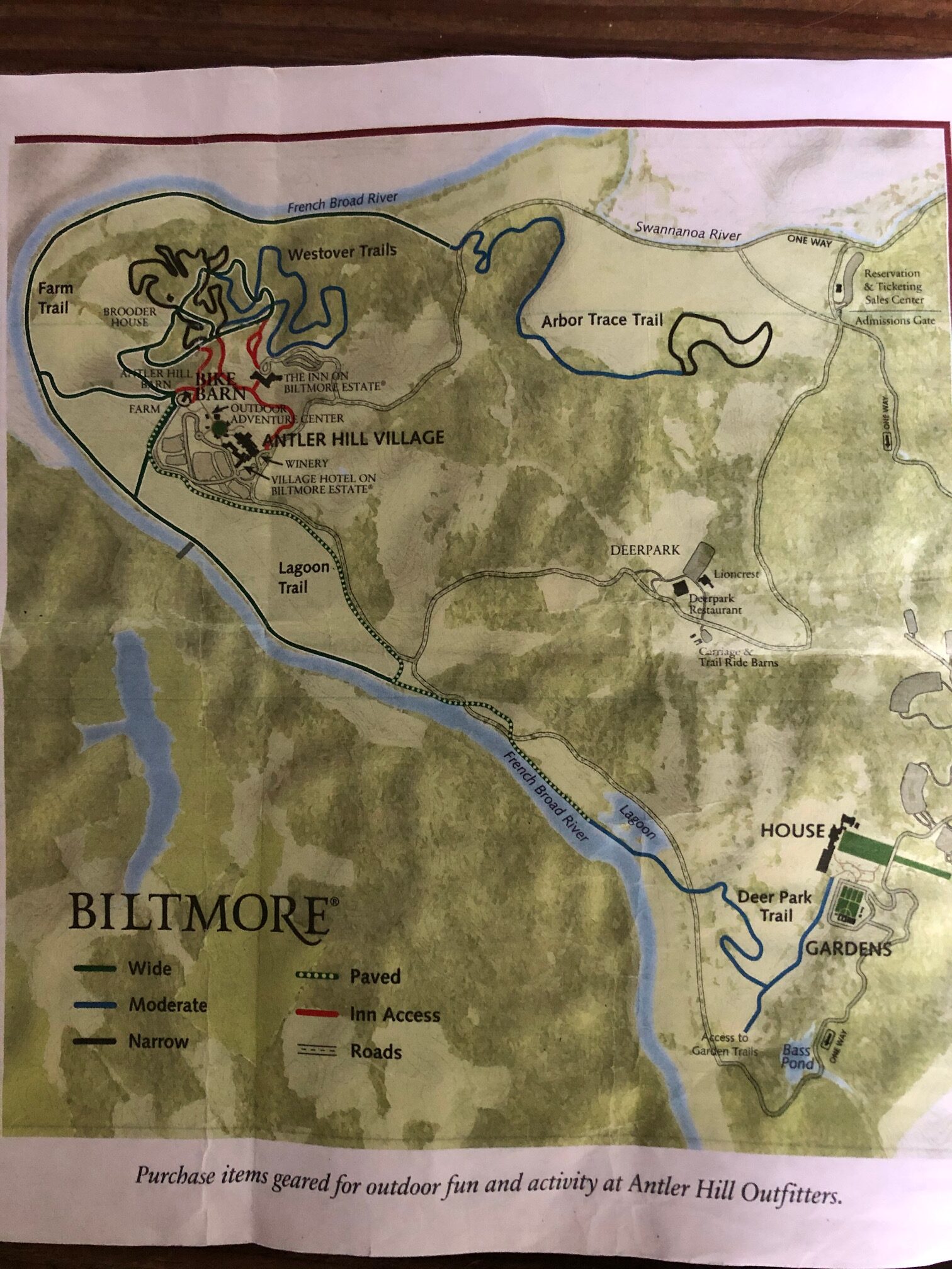 bike and hike trail map